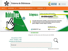 Tablet Screenshot of biblioteca.sena.edu.co